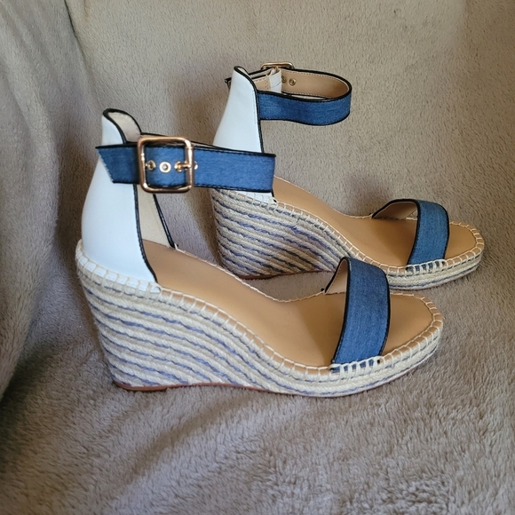 Cabi wedge espadrille sandals size 8 - Picture 5 of 12
